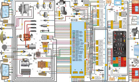 5. Схема электрооборудования ВАЗ-2108 ВАЗ 2108
